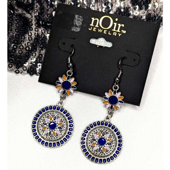 nOir Jewelry Jewelry - Flower Petal Boho Dangle Earrings by nOir